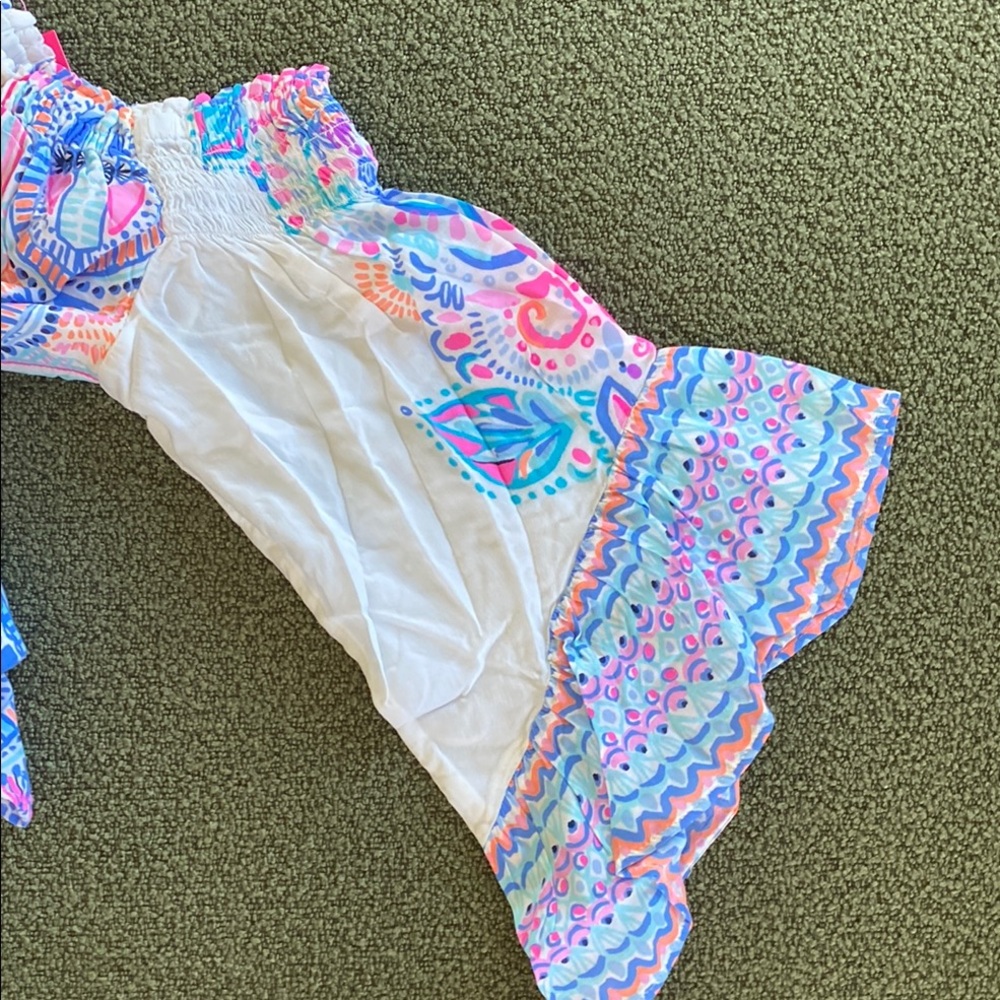 Lilly Pulitzer Colorful Off-Shoulder Dress 🐣 - Picture 2 of 7